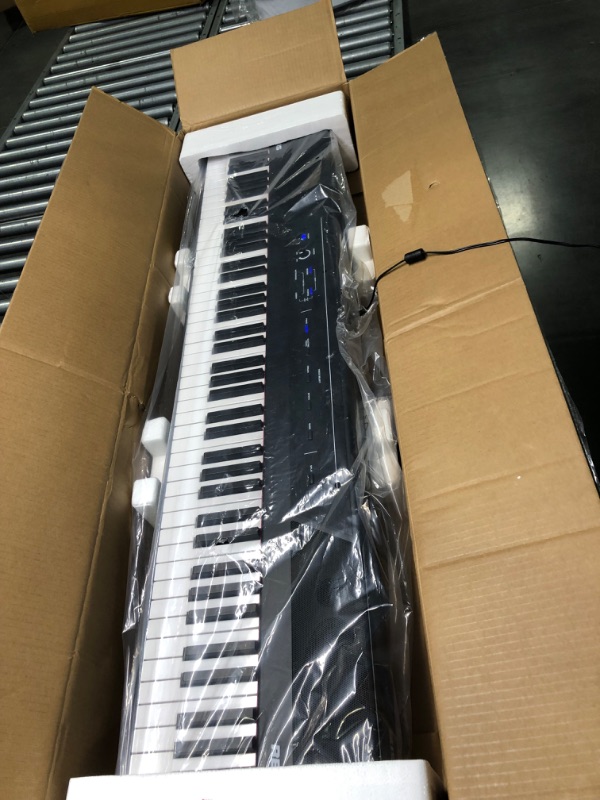 Photo 5 of Alesis Recital – 88 Key Digital Piano Keyboard with Semi Weighted Keys, 2x20W Speakers, 5 Voices, Split, Layer and Lesson Mode, FX and Piano Lessons Recital Piano Only