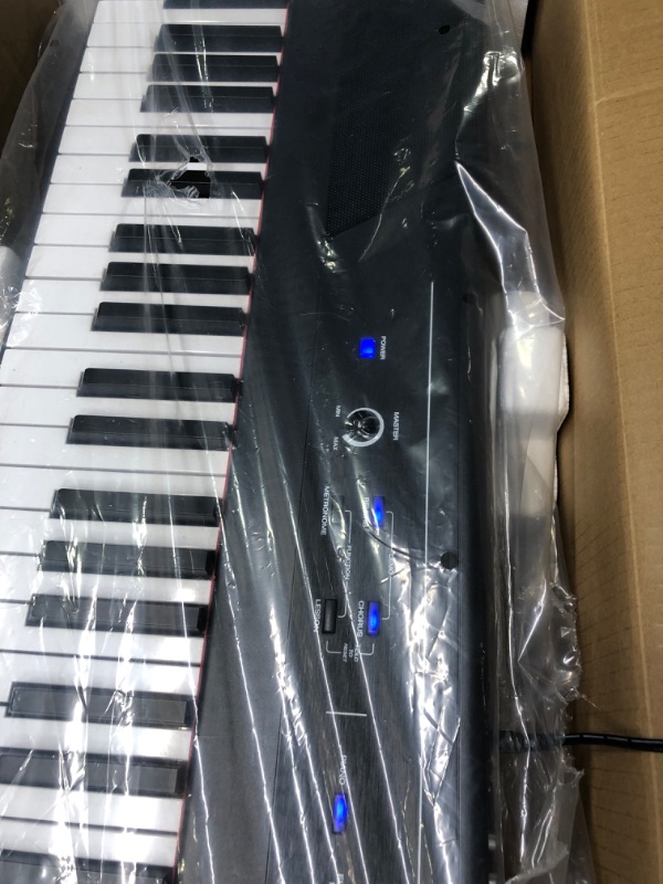 Photo 3 of Alesis Recital – 88 Key Digital Piano Keyboard with Semi Weighted Keys, 2x20W Speakers, 5 Voices, Split, Layer and Lesson Mode, FX and Piano Lessons Recital Piano Only