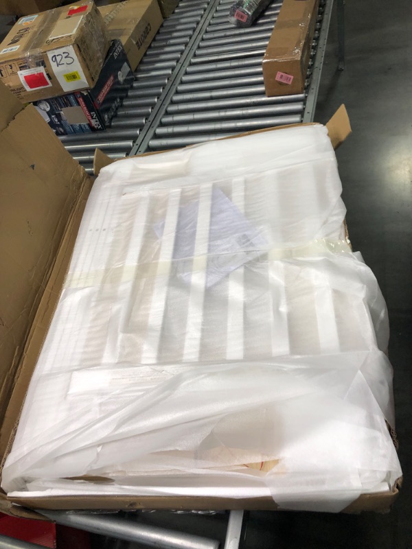 Photo 1 of Dream On Me Edgewood 4-In-1 Convertible Mini Crib In White, JPMA Certified, Non-Toxic Finish, New Zealand Pinewood, With 3 Mattress Height Settings, Included 1" Mattress Pad