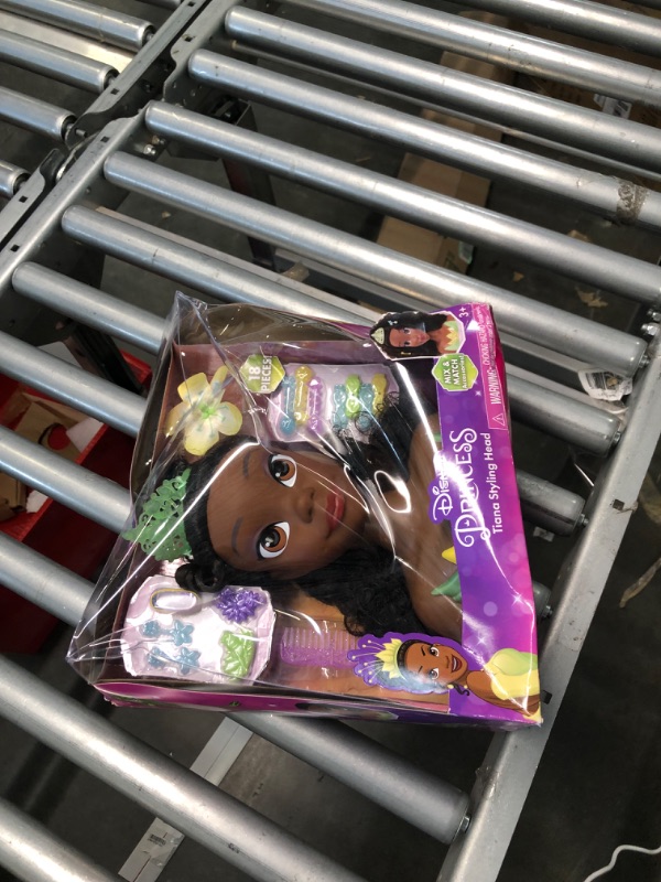 Photo 3 of Disney Princess Tiana Styling Head, 18-Pieces, Pretend Play, Officially Licensed Kids Toys for Ages 3 Up, Gifts and Presents by Just Play