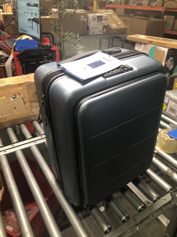 Photo 4 of COOLIFE Luggage Suitcase Piece Set Carry On ABS+PC Spinner Trolley with pocket Compartmnet Weekend Bag(Night navy, 20in(carry on)) Night navy.. 20in(carry on)