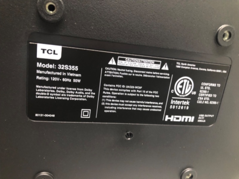 Photo 1 of TCL 32" Class 3-Series HD 720p LED Smart Roku TV - 32S355