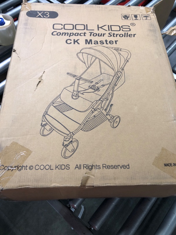 Photo 1 of Lightweight Travel Stroller - Compact Travel Stroller for Airplane, One-Hand Folding Baby Stroller, Toddler Stroller w/Adjustable Backrest/Footrest/T-Shaped Bumper(Black)