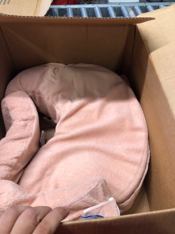 Photo 1 of My Brest Friend Deluxe Nursing Pillow for Breastfeeding & Bottle Feeding, Enhanced Posture Support, Double Straps & Removable Extra Soft Slipcover, Soft Rose Deluxe Soft Rose
