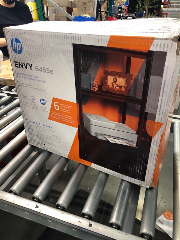Photo 1 of HP ENVY 6455e Wireless Color All-in-One Printer with 6 Months Free Ink with HP+ (223R1A)