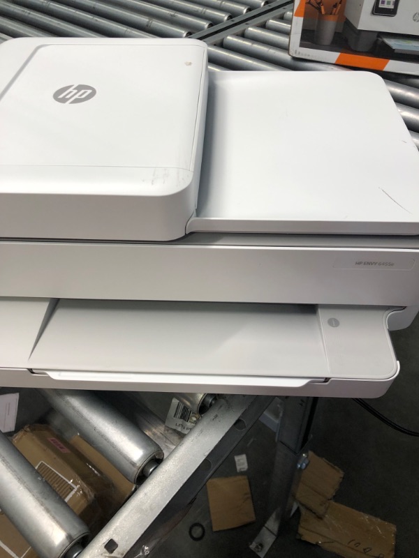 Photo 3 of HP ENVY 6455e Wireless Color All-in-One Printer with 6 Months Free Ink with HP+ (223R1A), white New