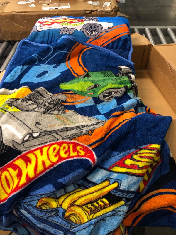 Photo 1 of Hot Wheels Race Car Toddler Nap Mat - Includes Pillow & Fleece Blanket – Great for Boys and Girls Napping at Daycare, Preschool, Or Kindergarten - Fits Sleeping Toddlers and Young Children