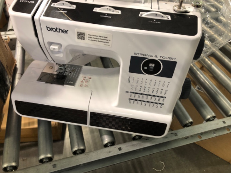 Photo 1 of Brother ST371HD Sewing Machine, Strong & Tough, 37 Built-in Stitches, Free Arm Option, 6 Included Feet