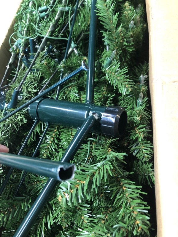Photo 1 of 9’ Pre-lit Kingswood Fir Pencil Artificial Christmas Tree –Clear Lights