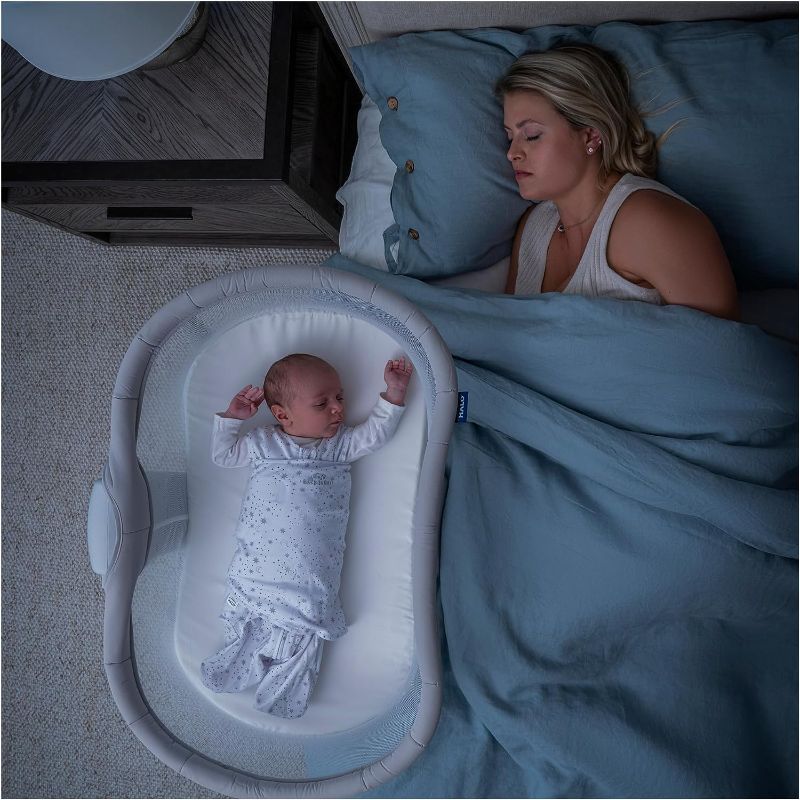 Photo 1 of HALO BassiNest Soothing Swivel Sleeper 3.0, Baby Bassinet with Vibration and White Noise, Grey
