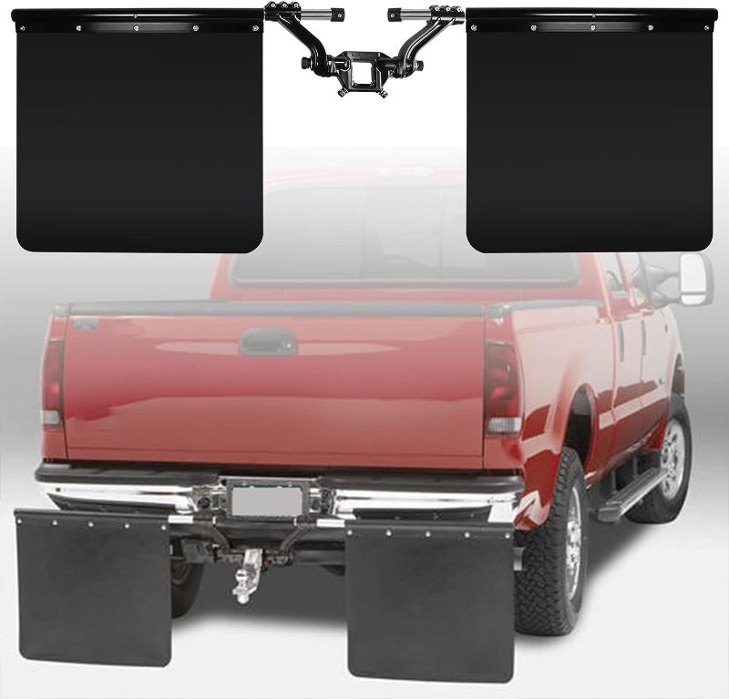 Photo 1 of 00108 Mud Flaps Compatible with Rock tamers Mud Flaps 00108 2" Hub, Mud Flaps Adjustable Width from 66.75 Inches to 97 Inches, Flap Size Can be Cut to Fit Many Types of Vehicles