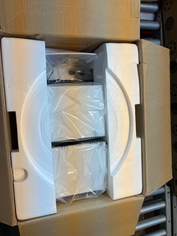 Photo 1 of Crosley T150C-WH 2-Speed Bluetooth Turntable Record Player System with Weighted Tone Arm and Stereo Speakers, White T150C - Audio Grade Plinth, NP-15 Needle White