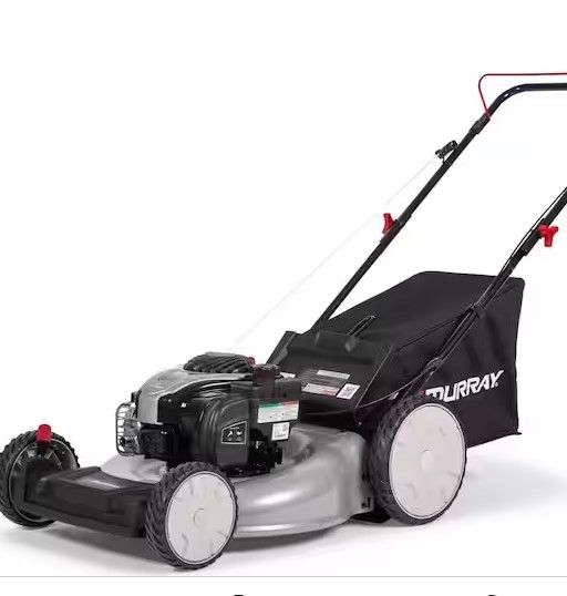 Photo 1 of 21 in. 140 cc Briggs and Stratton Walk Behind Gas Push Lawn Mower with Height Adjustment and with Mulch Bag