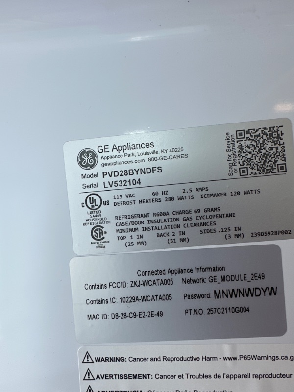 Photo 14 of GE Profile™ 27.9 Cu. Ft. Smart Fingerprint Resistant 4-Door French-Door Refrigerator with Door In Door 