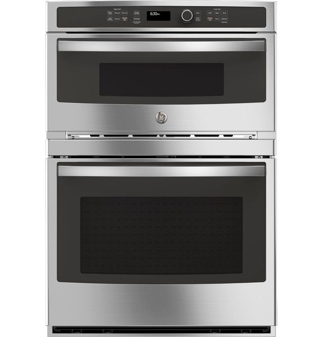 Photo 1 of ***SLIGHTLY BENT ON TOP  - TOP HAS TROUBLE CLOSING***GE® 30" Combination Double Wall Oven Model #:JT3800SHSS