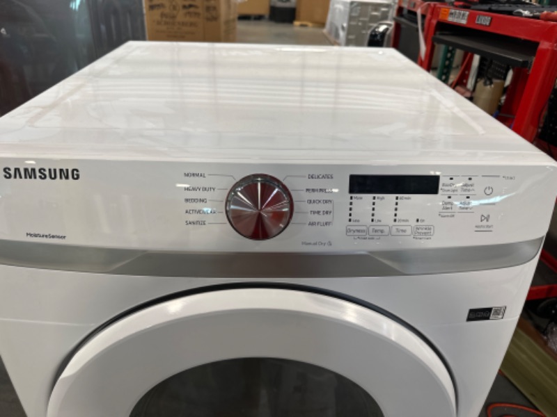 Photo 2 of 7.5 cu. ft. Electric Dryer with Sensor Dry in White