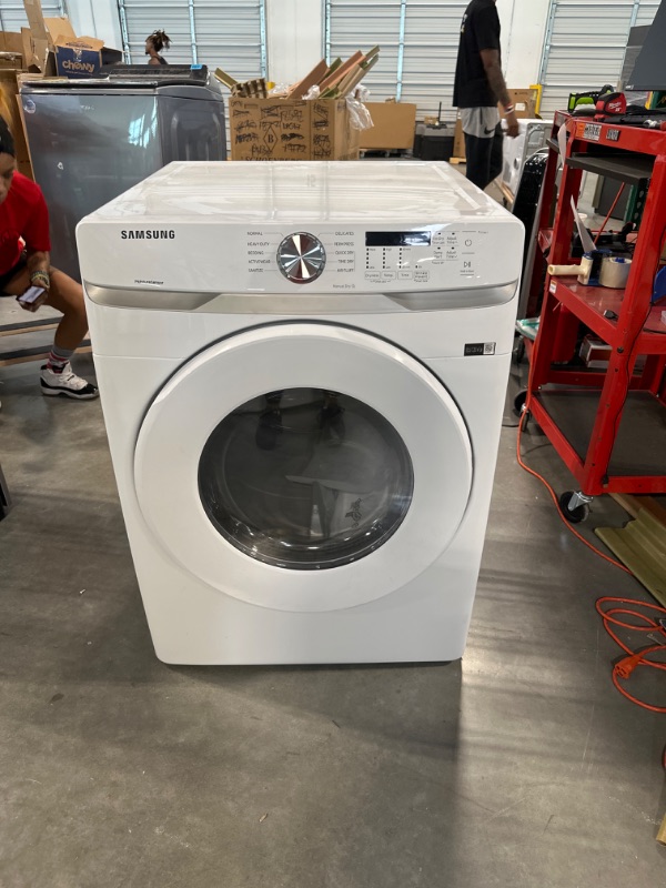 Photo 1 of 7.5 cu. ft. Electric Dryer with Sensor Dry in White