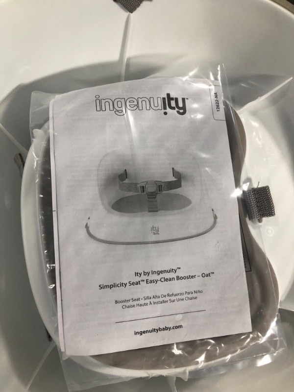 Photo 1 of Ity by Ingenuity Simplicity Seat Easy-Clean Baby Booster Feeding Chair – Oat