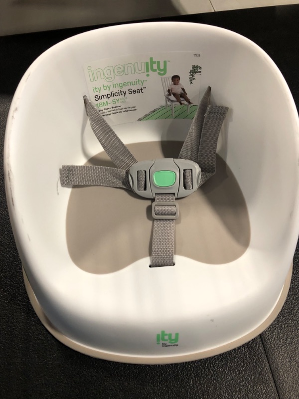 Photo 1 of Ity by Ingenuity Simplicity Seat Easy-Clean Baby Booster Feeding Chair – Oat