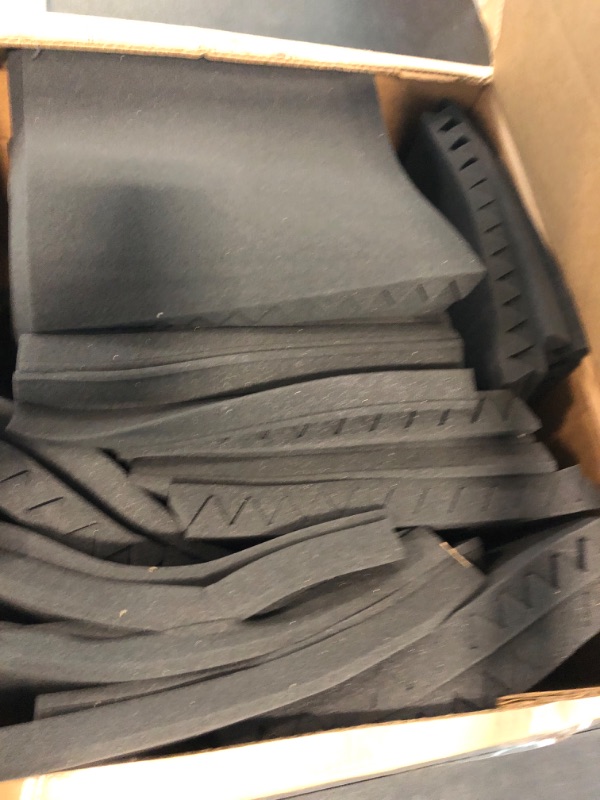 Photo 1 of 52 Pack Acoustic Panels 1 X 12 X 12 Inches - Acoustic Foam - Studio Foam Wedges - High Density Panels - Soundproof Wedges - Charcoal