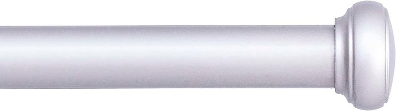 Photo 1 of 

Kenney KN90011 Weaver Cap End Indoor/Outdoor Rust-Resistant Curtain Rod, 72-144" Adjustable Length, Brushed Nickel Finish, 1" Diameter Steel Tube