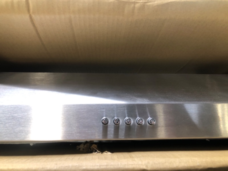 Photo 3 of 30 Inch Under Cabinet Range Hood Kitchen Vent Hood,Built in Range Hood for Ducted in Stainless Steel, 400 CFM with Permanent Stainless Steel Filters 30" 400CFM