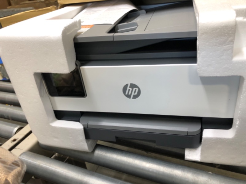 Photo 4 of HP OfficeJet 8015e Wireless Color All-in-One Printer with 6 Months Free Ink with HP+(228F5A), White