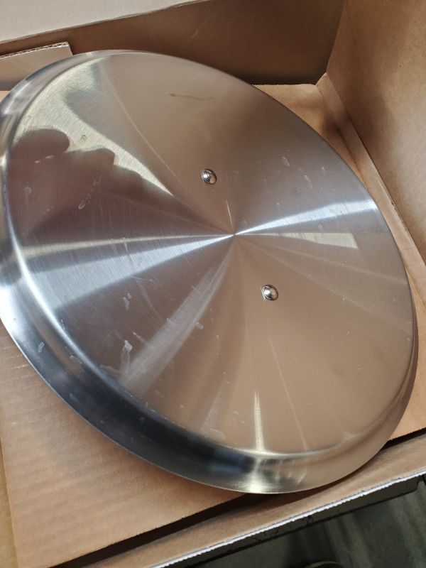 Photo 5 of All-Clad D3 Stainless Cookware, 12-Inch Fry Pan With Lid, Tri-Ply Stainless Steel, Professional Grade, Silver