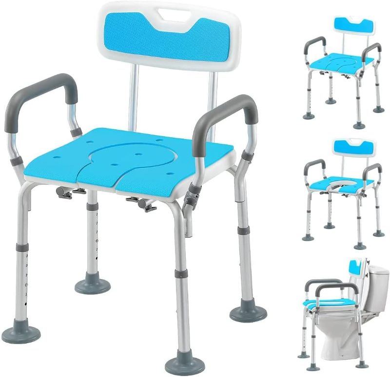 Photo 1 of 
3 in 1 Shower Chair with Arms and Back