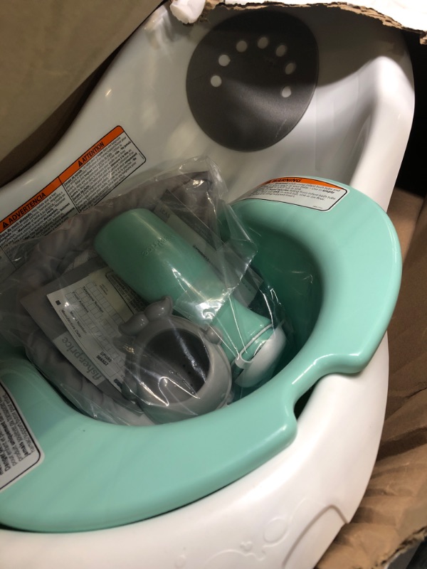Photo 1 of Fisher-Price 4-in-1 Sling 'n Seat Bath Tub, Climbing Leaves, Baby to Toddler Convertible Tub with Seat and Toys [Amazon Exclusive]