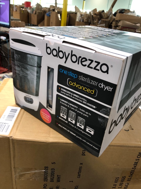 Photo 4 of Baby Brezza Baby Bottle Sterilizer and Dryer Advanced – Electric Steam Sterilization Machine – Universal Sterilizing for All Bottles: Plastic + Glass + Pacifiers + Breast Pump Parts - HEPA Filtration