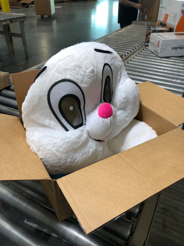 Photo 1 of Plush Easter Bunny Mascot Costume Rabbit Costume Adult