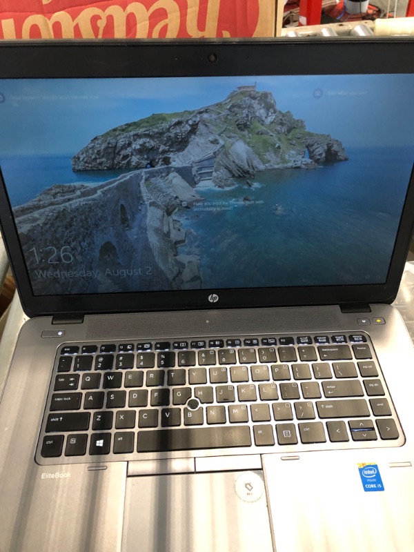 Photo 1 of HP EliteBook 850 G1 15.6 inches Laptop, Core i5-4210U 1.7GHz, 8GB Ram, 500GB HDD, Windows 10 Pro 64bit (Renewed)