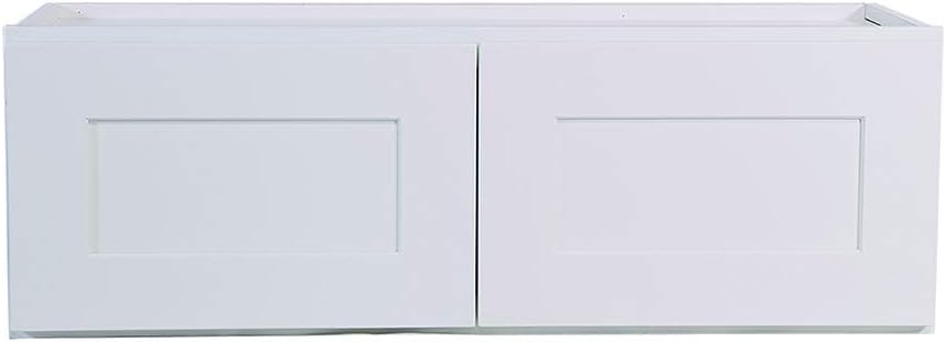 Photo 1 of 36-Inch Corner Wall Cabinet, White Shaker
