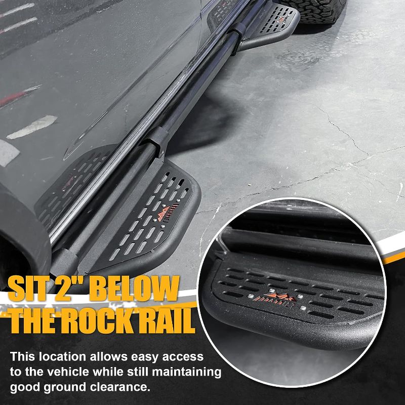 Photo 1 of 4X EZ-Steps Door Add on OEM Rock Rail, Replace for Running Boards Side Steps