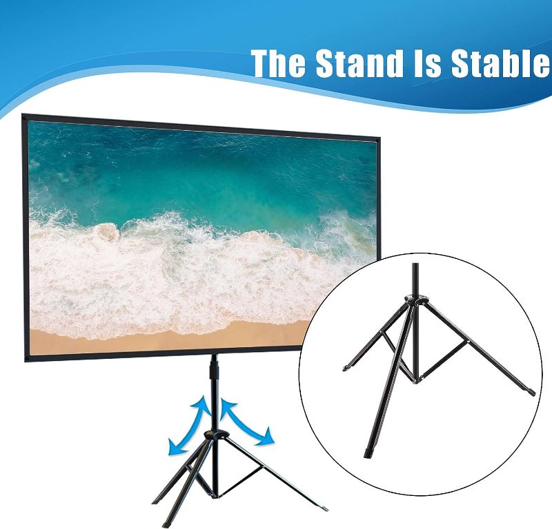 Photo 1 of Projector Screen with Stand 100-inch