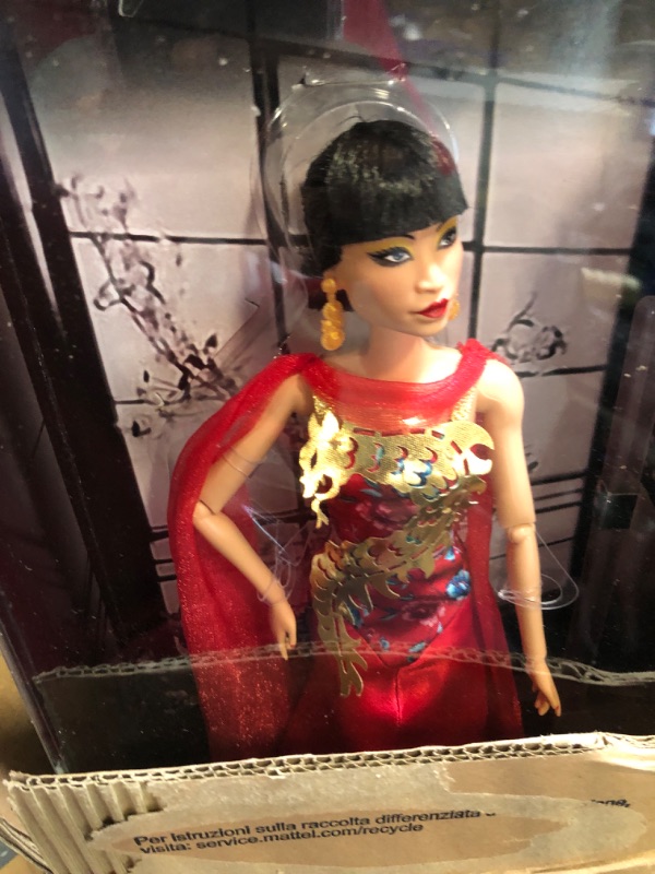 Photo 2 of Barbie Doll, Anna May Wong for Barbie Inspiring Women Collector Series, Barbie Signature, Red Gown
