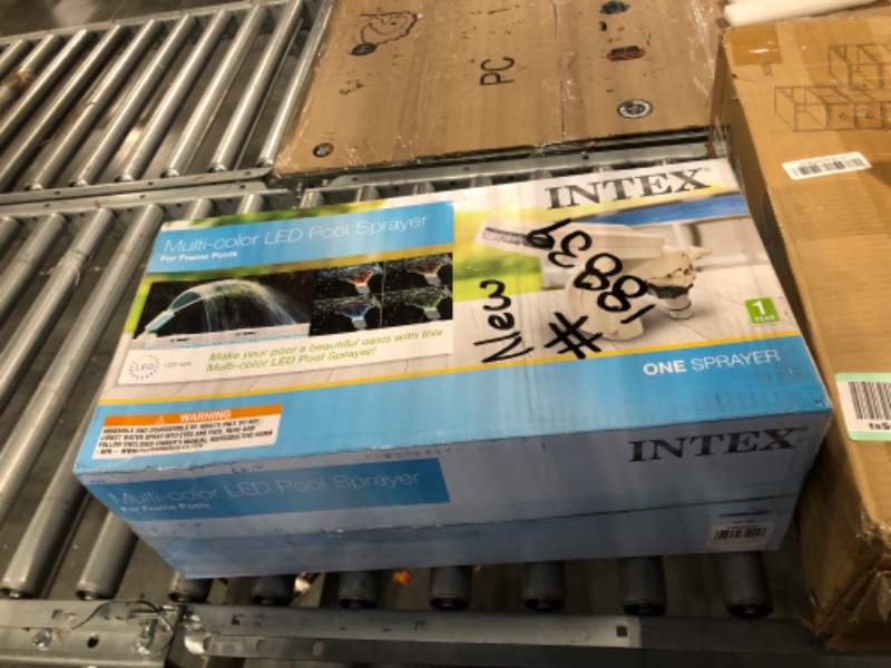 Photo 1 of Intex Multi-Color LED Pool Fountain for Above Ground Pools, Fits Metal Frame and Ultra Frame Pools