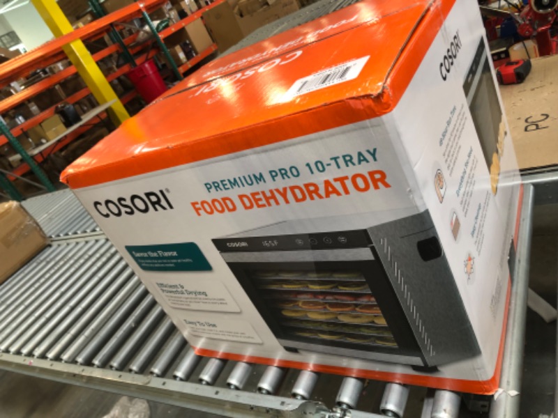 Photo 1 of COSORI Food Dehydrator Machine, 10 Stainless Steel Trays (50 Recipes) for Jerky, Fruit, Dog Treats, Yogurt, Vegetables, Meat, and Herbs, 15 Square Feet, Dryer Machine with Time and Temperature Control 10 Trays Food Dehydrator