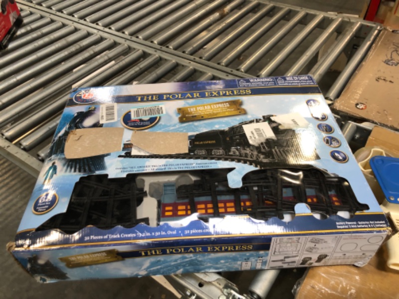 Photo 1 of Lionel The Polar Express Ready-to-Play Set, Battery-Powered Berkshire-Style Model Train Set with Remote , Black