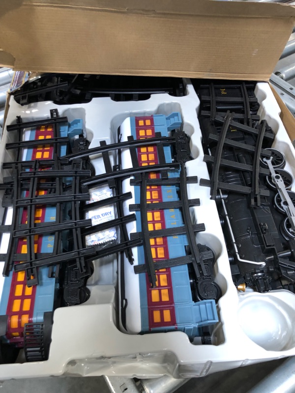 Photo 1 of Lionel The Polar Express Ready-to-Play Set, Battery-Powered Berkshire-Style Model Train Set with Remote , Black