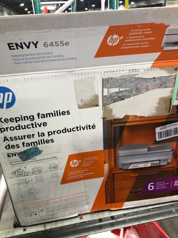 Photo 4 of HP ENVY 6455e Wireless Color All-in-One Printer with 6 Months Free Ink with HP+ (223R1A)