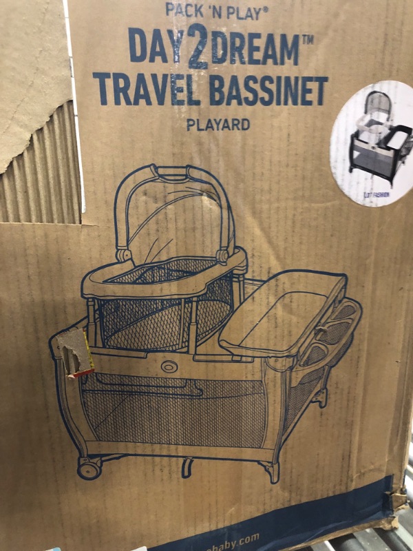Photo 1 of Graco Pack 'n Play Day2Dream Travel Bassinet Playard | Features Portable Bassinet, Diaper Changer, and More, Lo, Lo