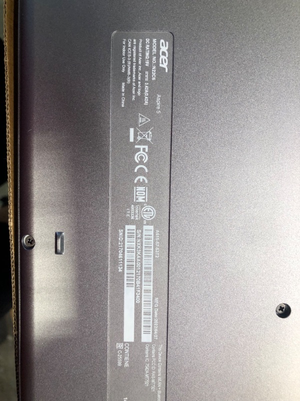 Photo 4 of Acer Aspire 5 A515-57-53T2 Slim Laptop | 15.6" Full HD IPS Display | 12th Gen Intel Core i5-1235U | 8GB DDR4 | 512GB NVMe SSD | 802.11ax Wi-Fi 6 | Thunderbolt 4 | Backlit Keyboard | Windows 11 Home i5-1235U 15.6-inch Notebook Only