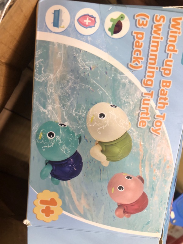 Photo 1 of Bath Toys,3Pack Baby Bath Toys for Toddlers 1-3, Floating Wind-up Toys Swimming Pool Games Water Play Set Xmas Gift for Bathtub Shower Beach Infant Toddlers Kids Boys Girls Age 1 2 3 4 5 6 Years 4 Pcs