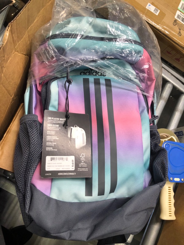 Photo 3 of adidas Back to School BTS Creator Backpack, Gradient Rose Tone Pink/Onix Grey, One Size One Size Gradient Rose Tone Pink/Onix Grey