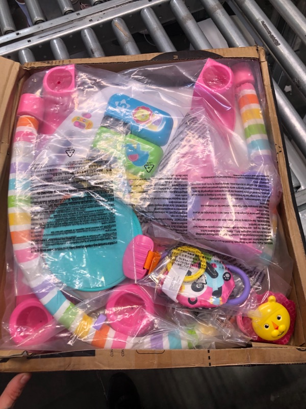 Photo 1 of Fisher-Price Deluxe Kick & Play Piano Gym, Pink, Baby Activity Playmat With Toy Piano, Lights, Music And Smart Stages Learning Content Pink Kick 'n Play Piano - Frustration Free Packaging