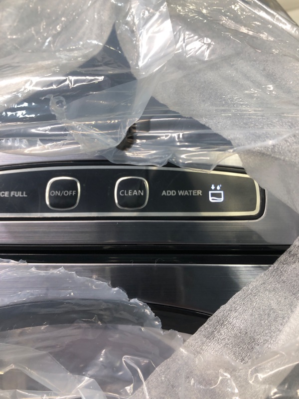 Photo 1 of Nugget Ice Maker, YISUFO Ice Maker Countertop Pebble Ice Maker, 30lbs/Day, Self-Cleaning, 2 Ways Water Refill, Stainless Sonic Ice Maker Machine with 3Qt Water Reservoir, for Home Office Party Bar Nugget Ice Dark Grey 1