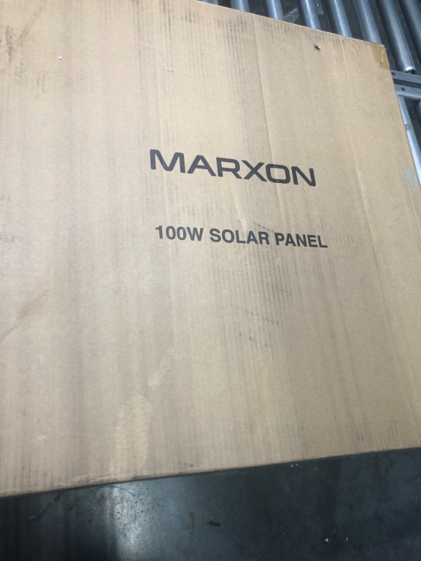 Photo 2 of MARXON Solar Panel XP100, 100 Watt Portable Solar Panel, Foldable Solar Panel with Adjustable Kickstand, High-Efficiency Conversion Rate, Waterproof and Dustproof Perfect for Camping, RV Trip 100 Watt Solar Panel