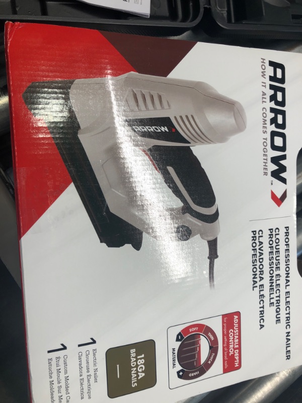 Photo 2 of Arrow ET200BN Electric Brad Nailer - Works with 18 Gauge Brad Nails up to 1-1/4 inch